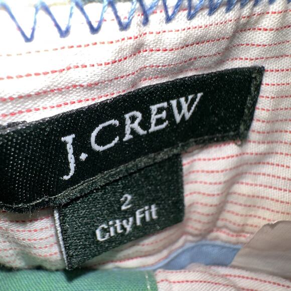 J. Crew Shorts Women's Size 2 Madras Plaid City Fit Shorts Preppy Minimalism - Picture 3 of 9